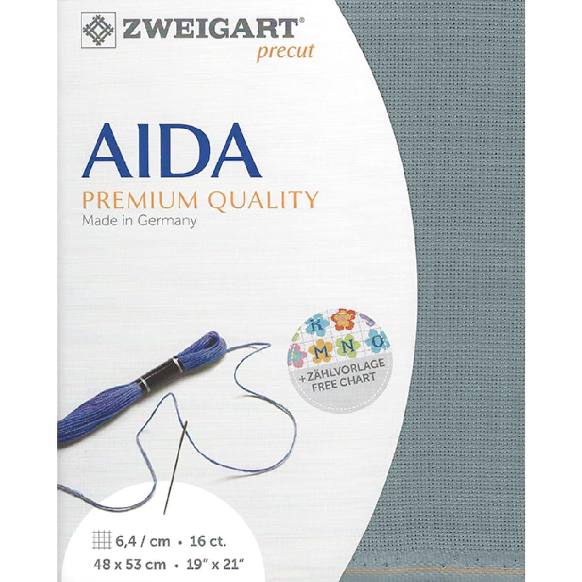 Zweigart Precut Aida Col. 594 Blank, 48 x 53/68 cm