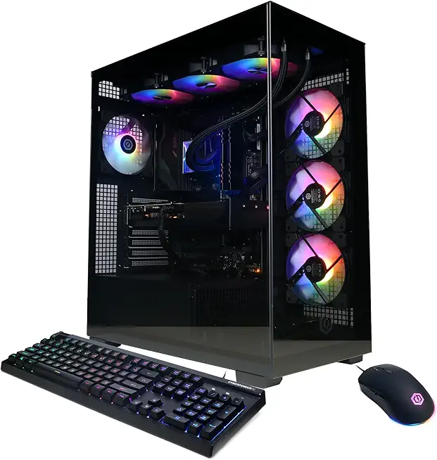 CyberPowerPC Gamer Xtreme VR Gaming PC, Intel Core i9-14900KF 3.2GHz, GeForce RTX 5070 12GB, 32GB DDR5, 2TB PCIe 4.0 SSD, WiFi Ready &amp; Windows 11 Home (GXiVR8080A39)