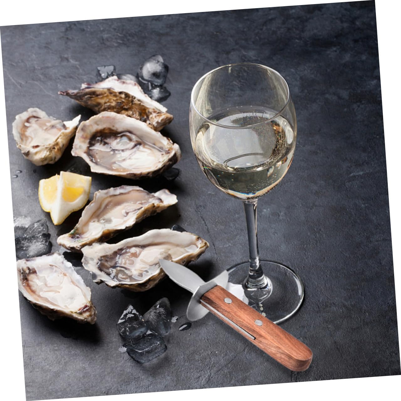 SOLUSTRE 3piezas Abrelatas De Ostras De Acero Inoxidable Mango De Antideslizante Herramienta Práctica Para Abrir Mariscos Casa o Picnic