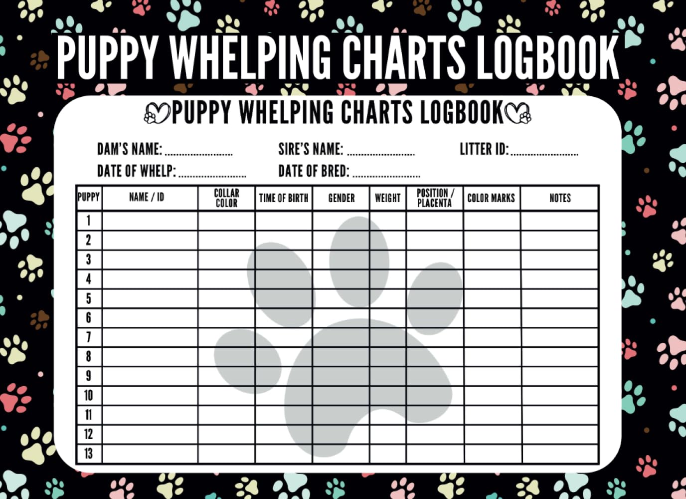 Puppy Whelping Charts Logbook: Personalized Newborn Pup Whelping Record Book - Puppy Record-keeping Charts... For Dog Lover & Lovers Puppies - Perfect Gift for Whelp Breeders & Dog Owners...: Jhoon Alycia Publishing: puppy-whelping-charts-logbook-personalized-newborn-pup-whelping-record-book-puppy-record-keeping-charts-for-dog-lover-lovers-puppies-perfect-gift-for-whelp-breeders-dog-owners-jhoon-alycia-publishing
