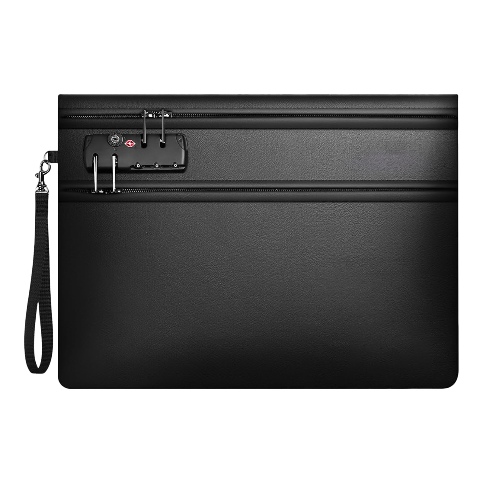 Bolsa de documentos ignífuga, 1 pieza negra, fibra de vidrio resistente, resistente al agua, recubierta de silicona, resistente al calor hasta 6400 F o 3537.78 C, para archivos de negocios y