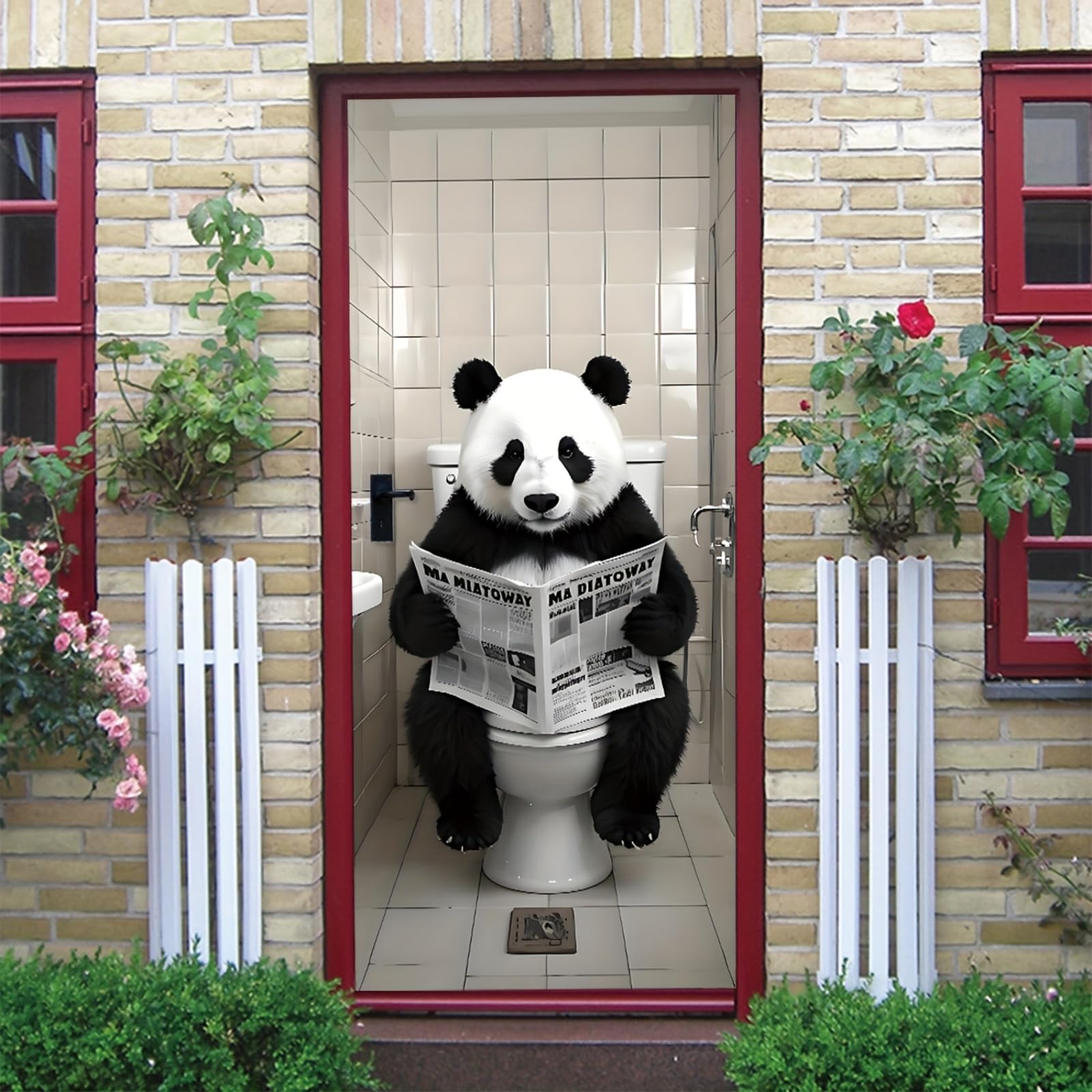 Adesivi Per Porte Pellicola Per Porte Interne PVC Effetto Decorativo 3D Resistente E Facile Da Pulire Per Appartamento Nuovo Casa Di Campagna Sala Da Pranzo