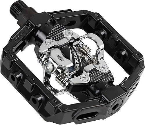 Venzo Shimano SPD compatible con bicicleta de montaña CNC Cr-Mo pedales sellados con tacos