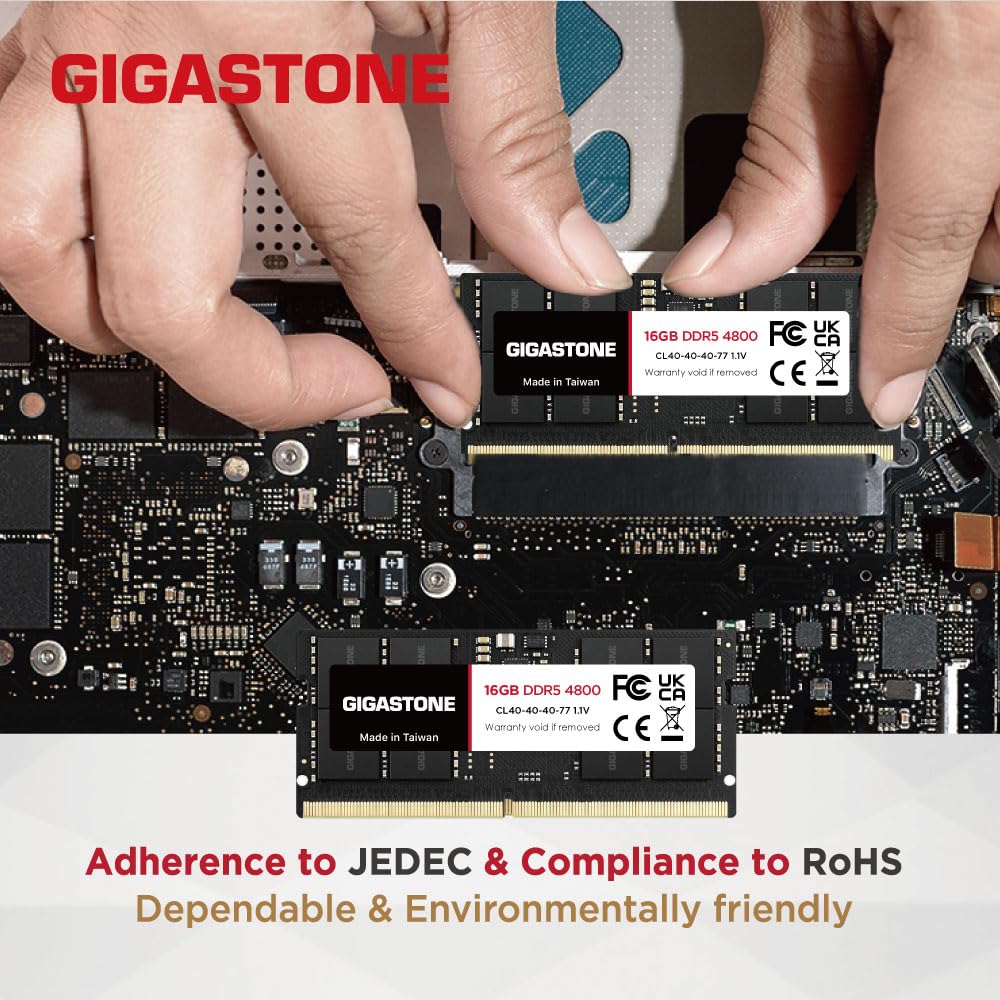 Amazon.co.jp: 【高性能 メモリ DDR5】GIGASTONE 16GBx2枚 (32GB Kit