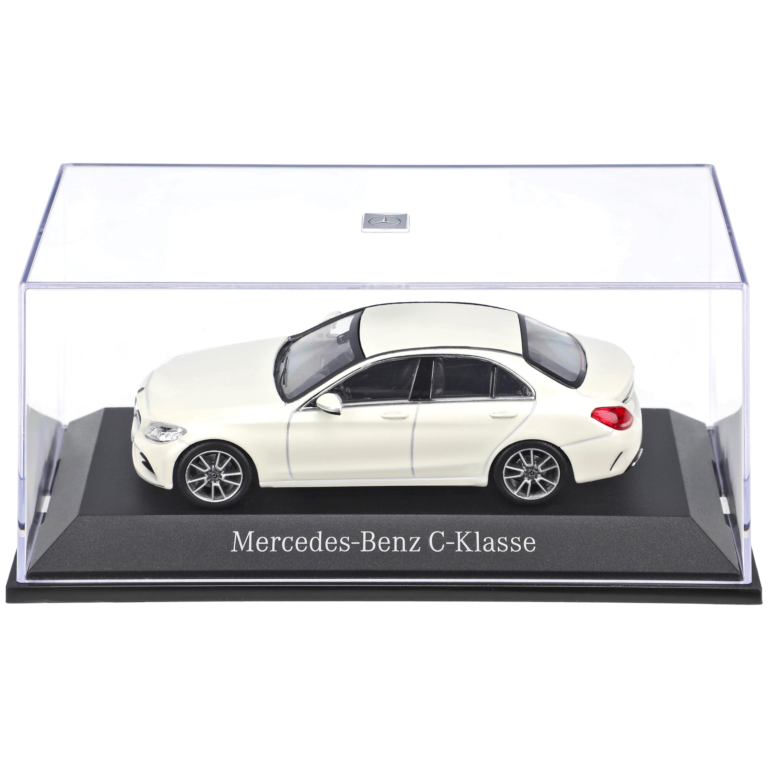 Norev Mercedes-Benz C-Klasse Limousine Diamant Weiss W205 Modell 2014 Ab Facelift 2018 1/43 Modell Auto