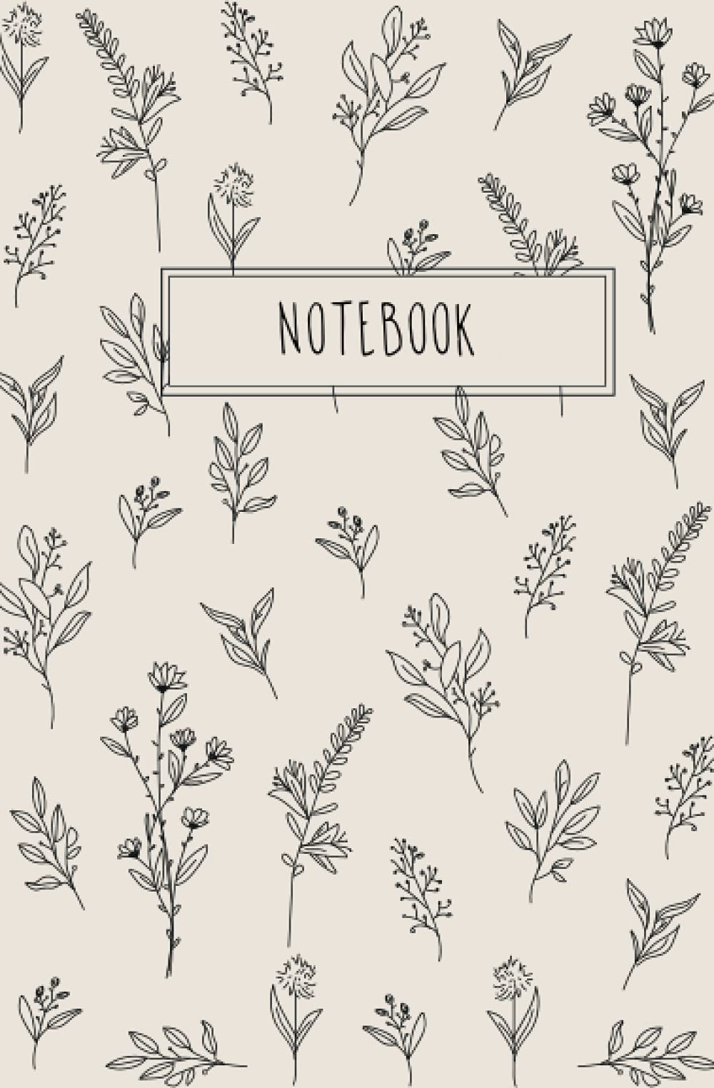 Notebook: Light yellow Aesthetic Flower Composition Notebook - College Ruled 100 Pages - Small notebook 5.25 x 8: Small aesthetic notebook (Aesthetic flower notebooks 5.25’’ x 8’’)