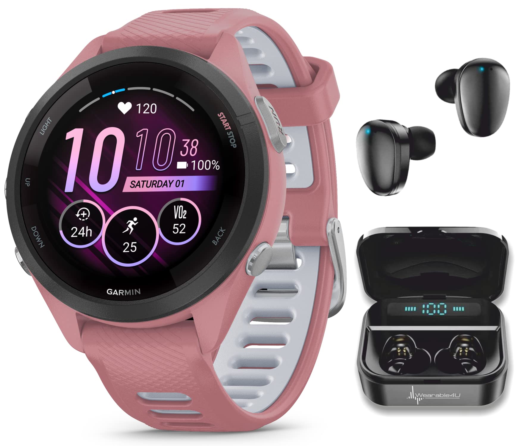 Amazon.com: Wearable4U Garmin Forerunner 265S Music GPS