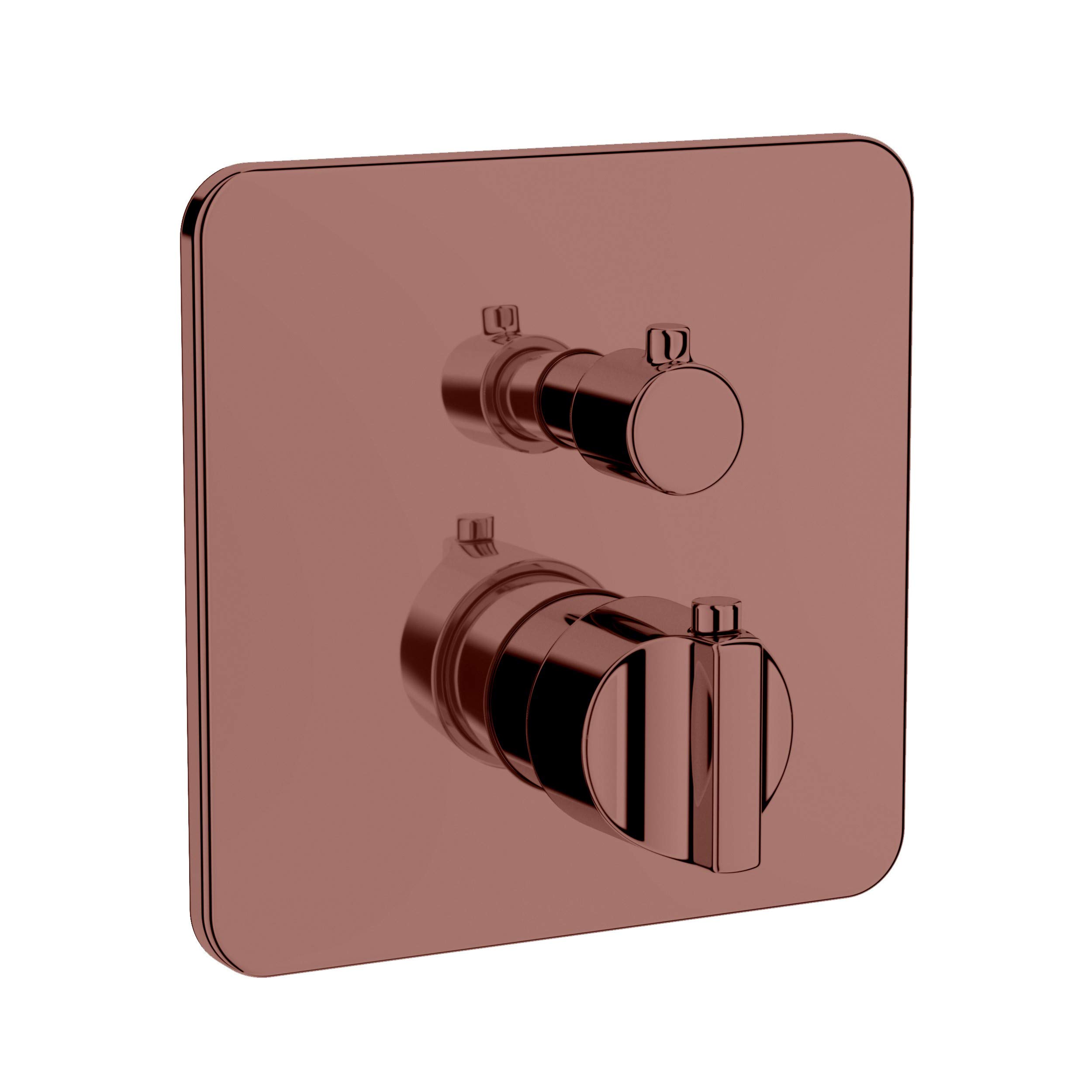 Artema Suit U A4267426 Ankastre Termostatik Banyo Bataryası, Sıva Üstü, V-Box, Bakır
