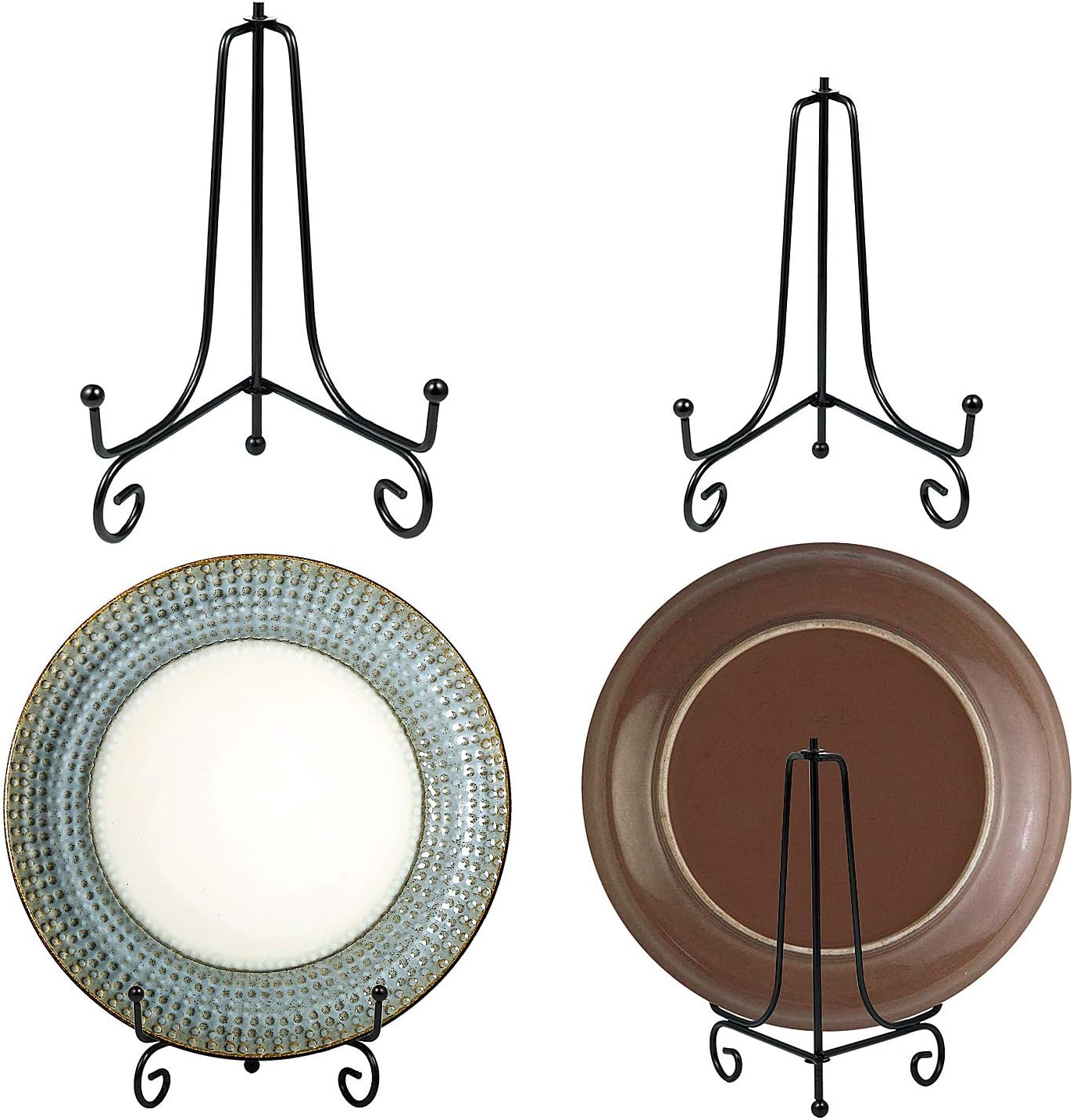 ANBOXIT Porta Piatti Da Esposizione In Legno - Piedistallo Reggi Piatti Da Esposizione, Cavalletto Porta Foto Ed Espositore Elegante - 10,2 Cm - Foto 6