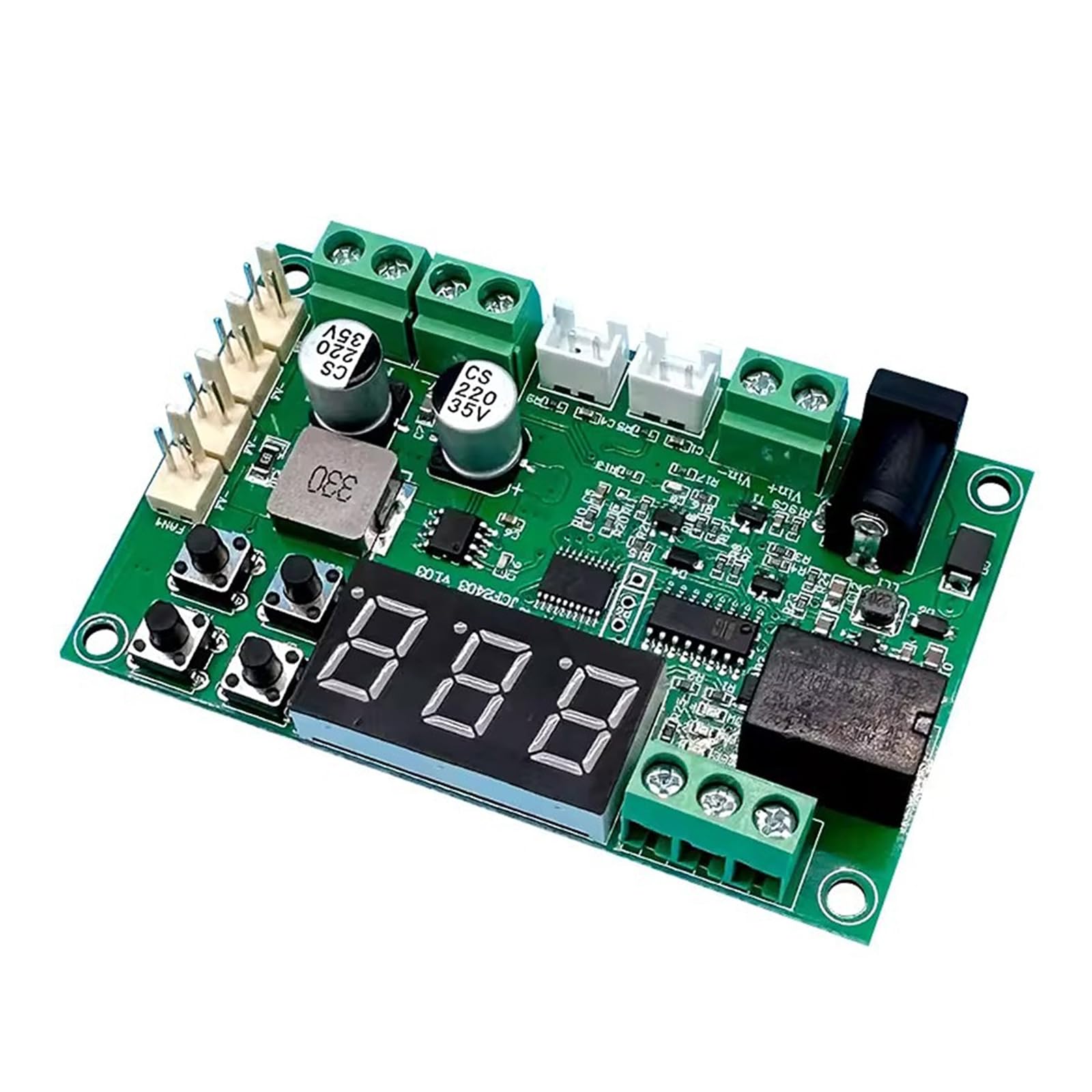 Placa controladora de velocidad de ventilador DC12V regulador temperatura 4 cables 8