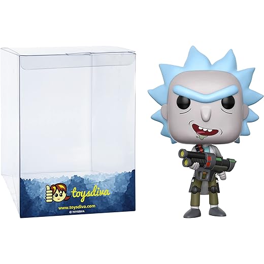Sale Weaponized Rick (Chase): PβOβPβ! Animation Vinyl Figurine Bundle With 1 Compatible 'Toysdiva' Graphic Protector (172-12439 - B/A)