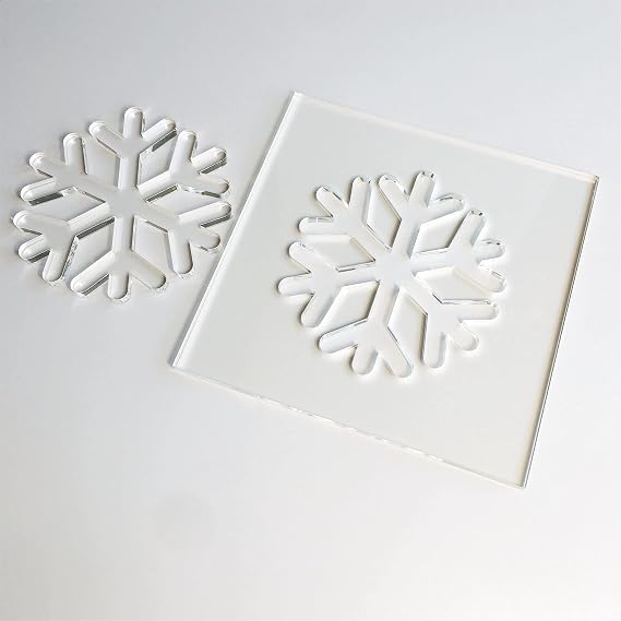 Snowflake Template, Clear Acrylic Template, Woodworking Router Template