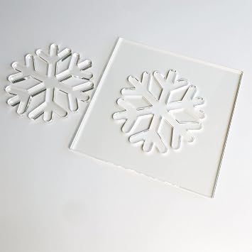 Snowflake Template, Clear Acrylic Template, Woodworking Router Template