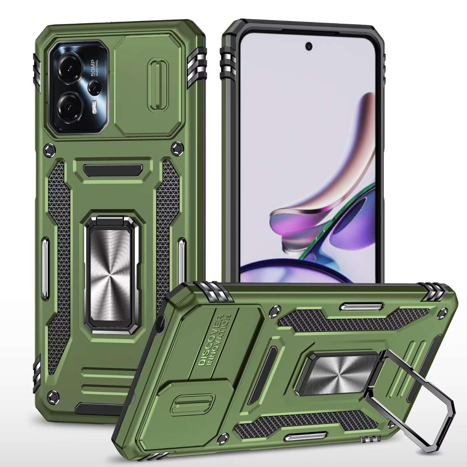 Funrae Pellicola Vetro Teperato Per Otorola Oto G75 5G, 2 Pezzi - Foto 5