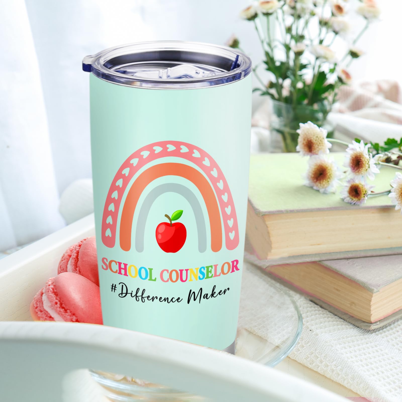 School Counselor Appreciation Week Gifts for Women School Guidance Counselor Gifts Office Decor Tumbler Mug Cup 20oz