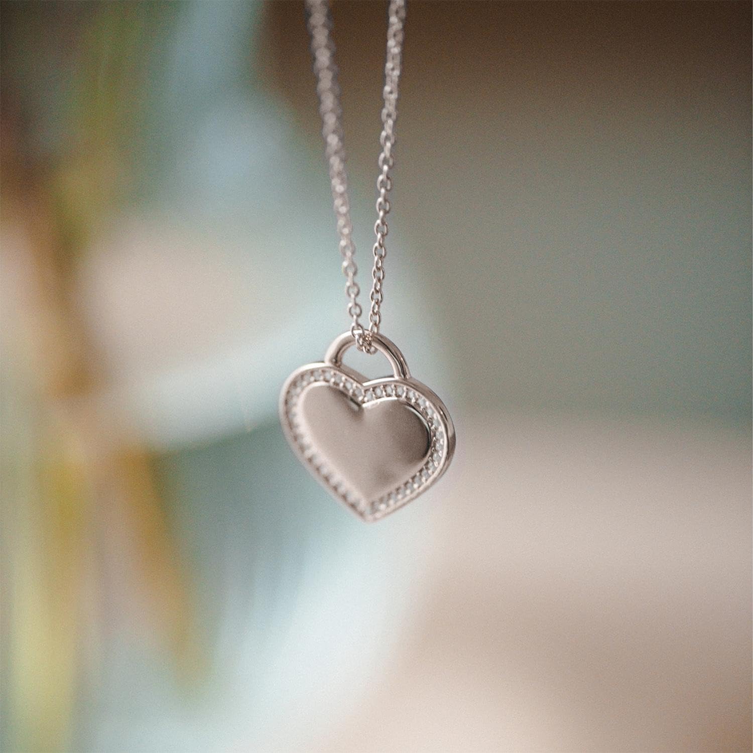 Kette mit Gravur Herz-Kette Silber 925 personalisierte Geschenke Freundin