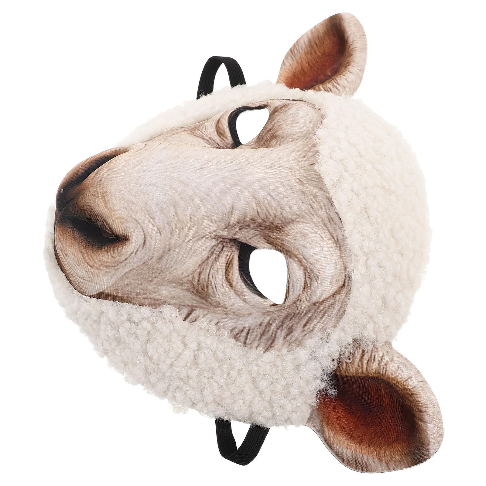 TEMPNAP Realistic Sheep Mask for Adults Lightweight and Breathable Eva Material Animal Mask for Jungle Animal Party Easy Portability for Halloween and Carnival Cosplay