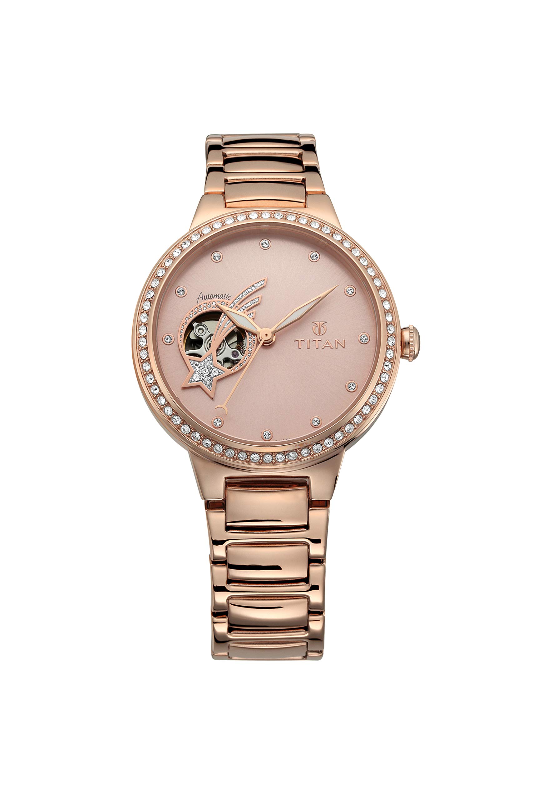 Titan Women Stainless Steel Analog Pink Dial Watch-Nn95084Wm01, Band Color-Rose Gold (B07LDF2ZHR) Amazon Price History, Amazon Price Tracker