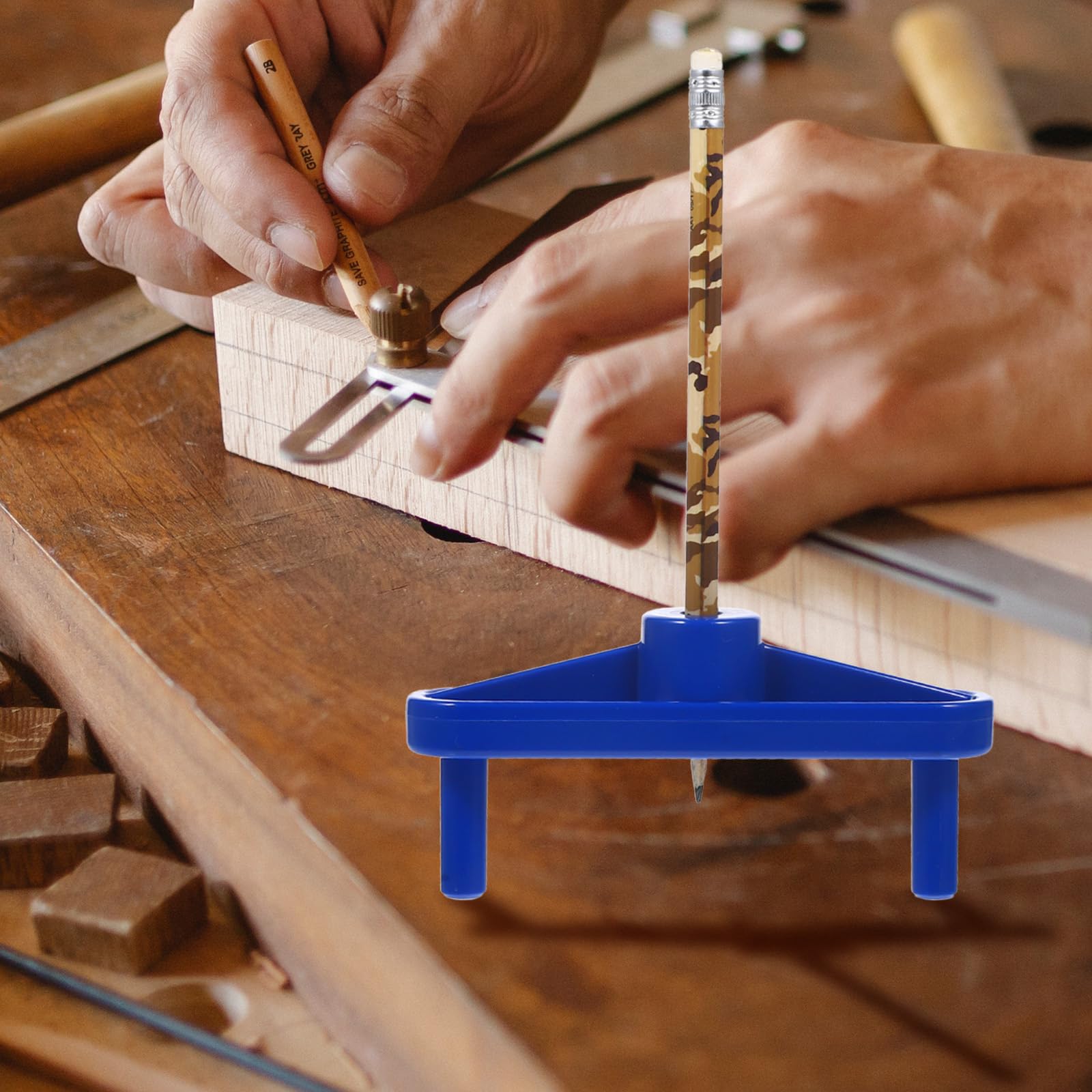 Uonlytech Center Scribe Blue Abs Plastic for Woodworking — Amazon image 5