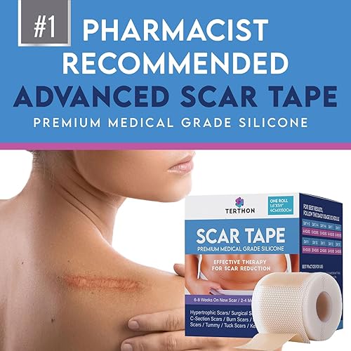 Miniatura 2 de Cinta de silicona para cicatriz láminas de silicona de grado médico para cicatrices quirúrgicas, de cesárea, abdominoplastia y queloides  Mejora la