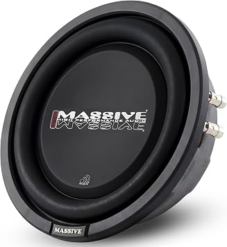 Massive Audio GTS8-8 200 Watts RMS / 400w MAX Dual 4 Ohm Shallow Mount Slim Car Subwoofer