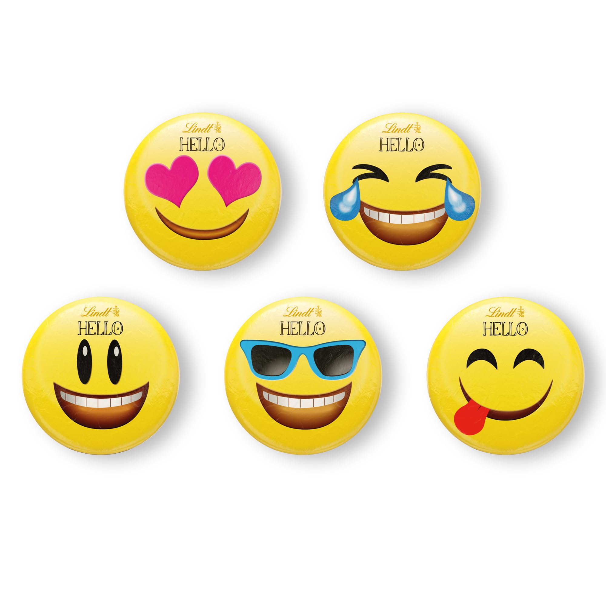 Lindt HELLO Mini Emotis, Schweizer Milchschokolade, 3000 g