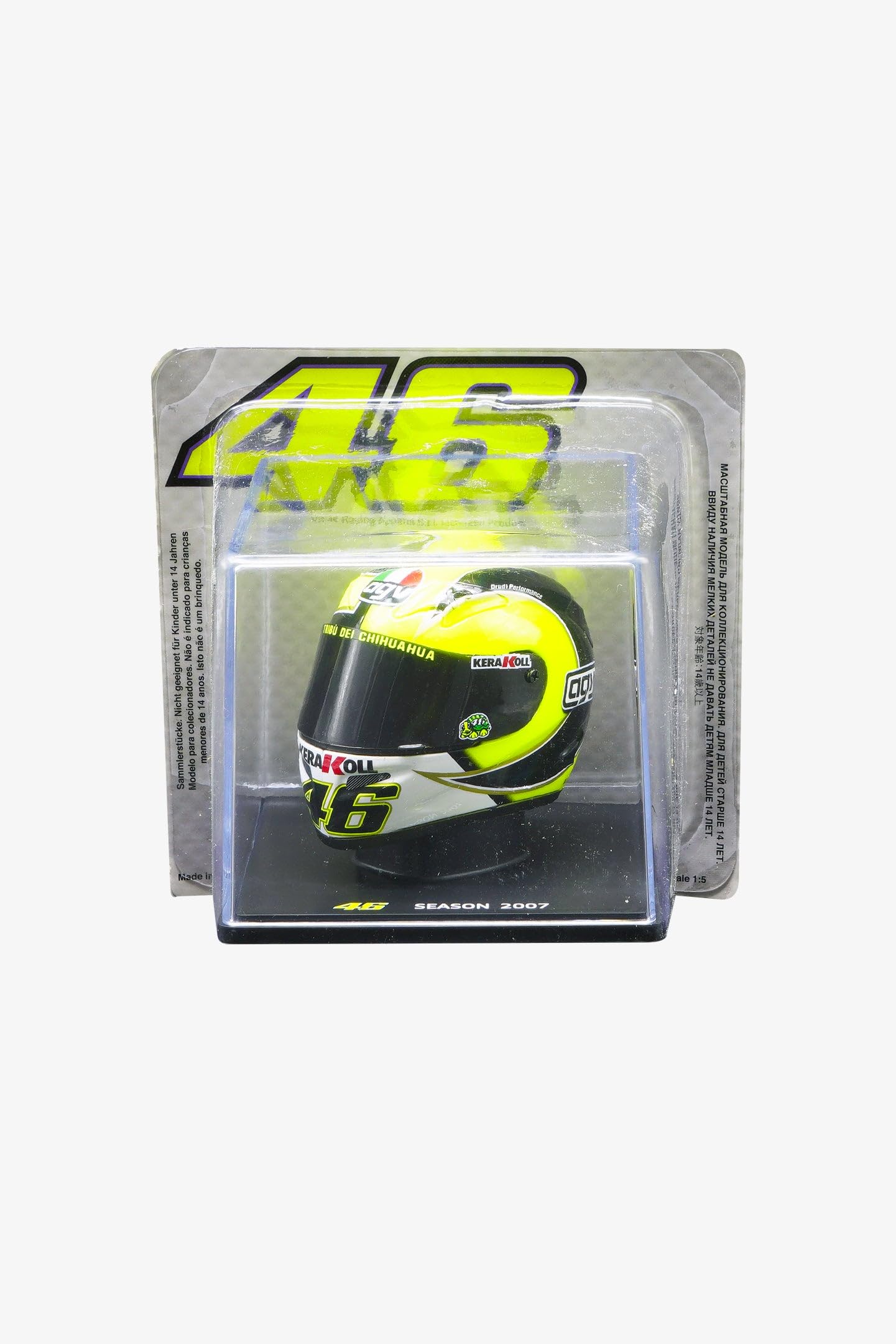 Valentino Rossi HELMET 1/5 VR46 MINI HELMETS,UNISEX,MULTI,One Size