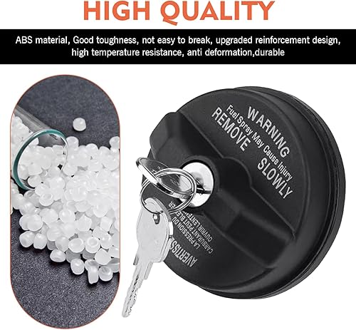 Miniatura 5 de Tapa del depósito de combustible con bloqueo, tapa de depósito de combustible antirrobo sellada de plástico ABS, OEM #05278655AB 5278655ab, piezas