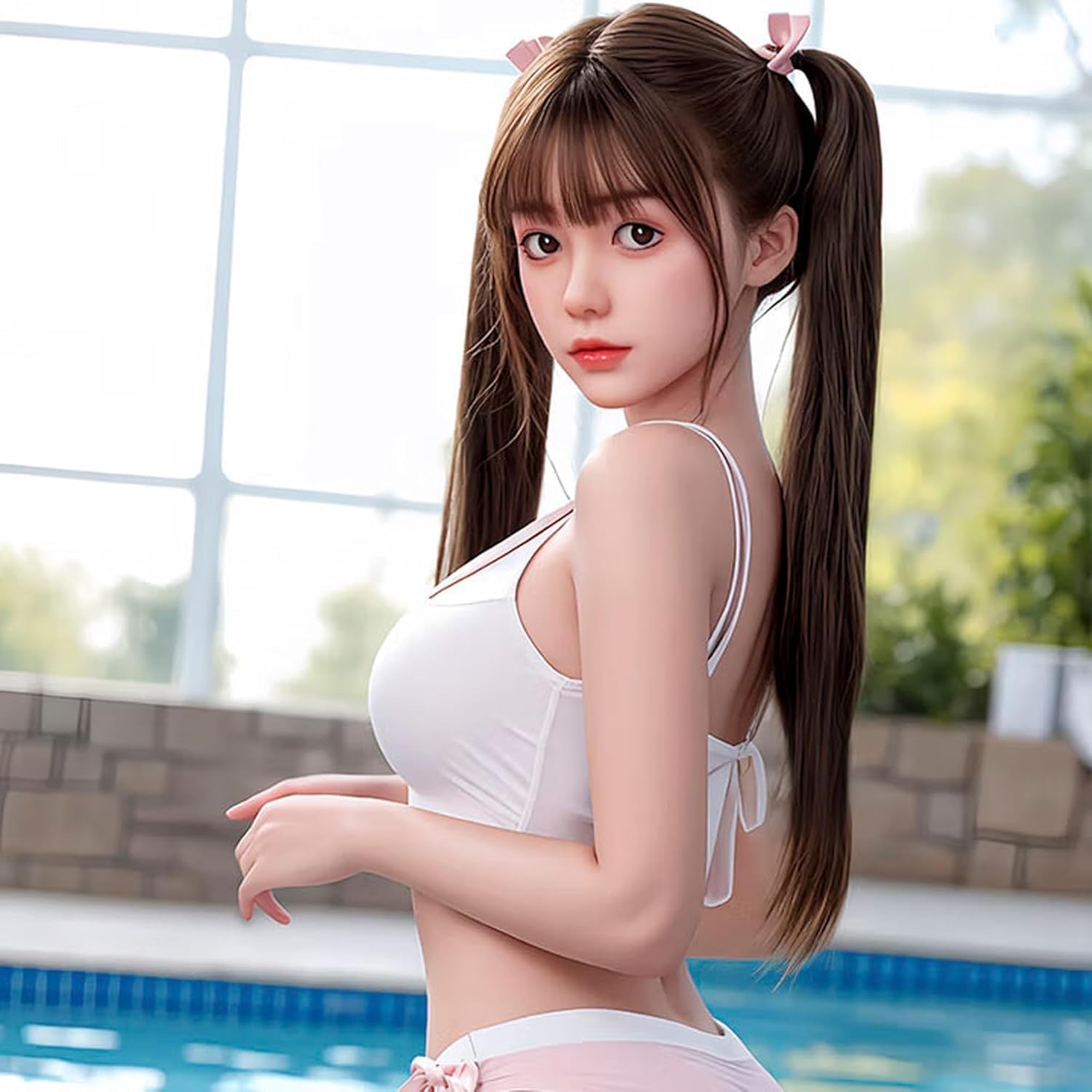 Sex Dolls Realistic TPE Female Torso Love Doll with an Automatic Opening, Full Size Sex Doll for Men, 5.35FT Electric Sex Doll Adult Toy, Life Size Sex Doll with Jelly Breasts and Shaking Butt