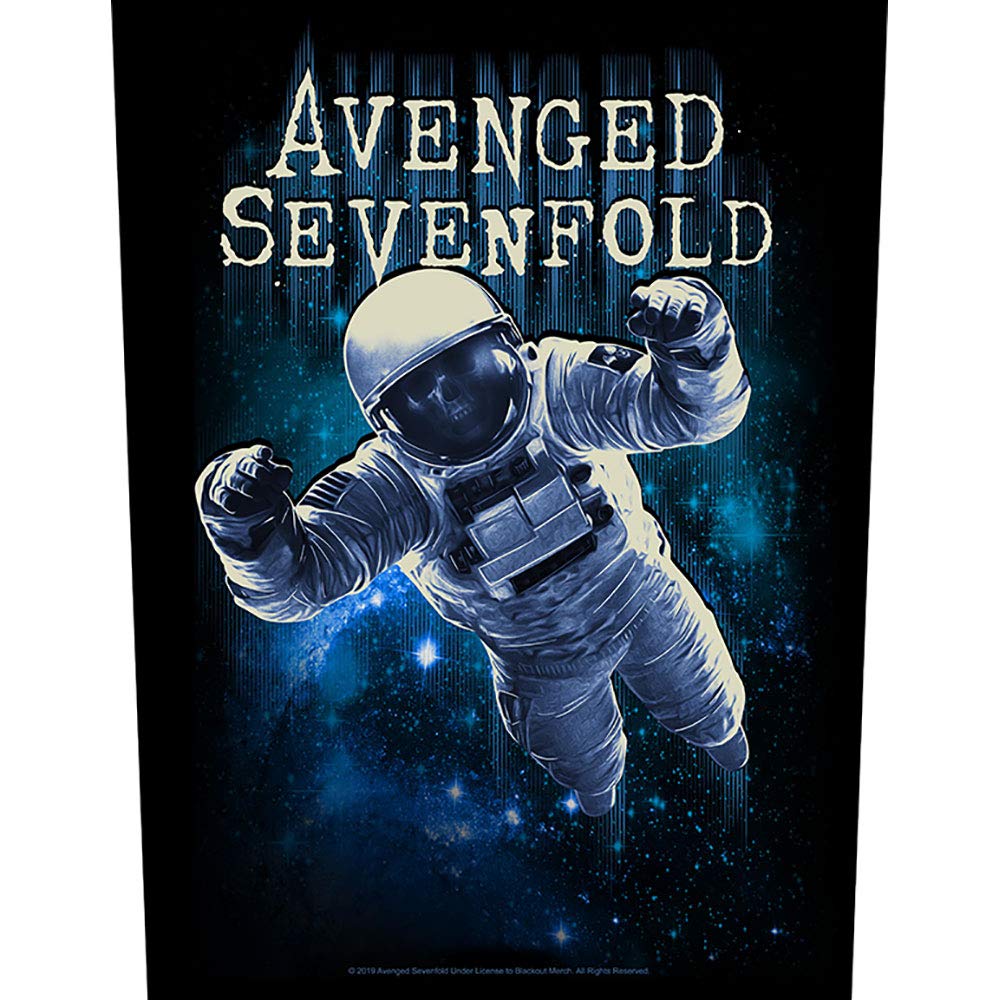 XLG Avenged Sevenfold Astronaut Back Patch Heavy Metal Rock Band Sew On Applique Black