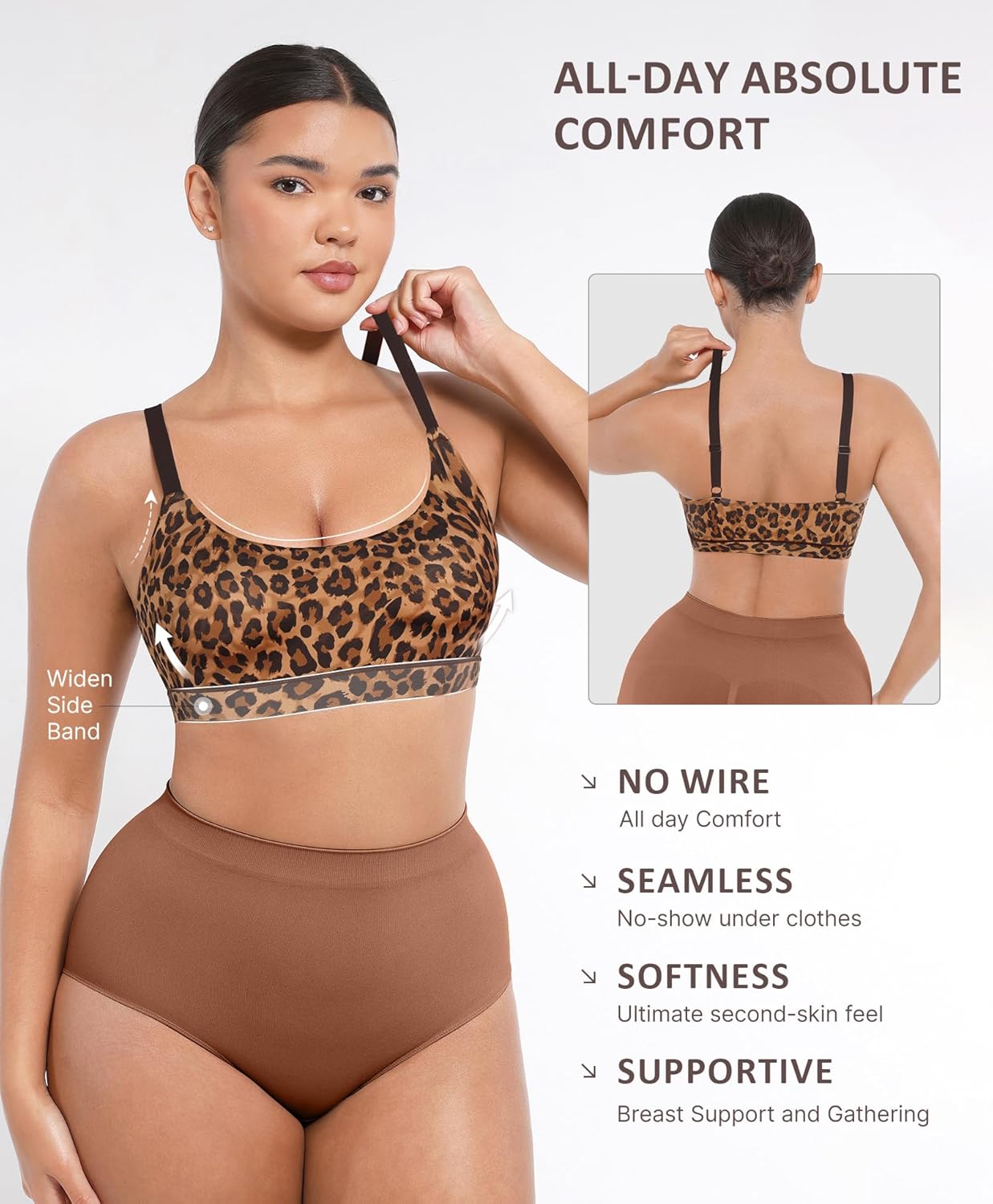 FeelinGirl Seamless Bras Wireless Bralettes for Women, No Wire Unlined Comfort Soft for Sleep, Everyday Bras - Image 3