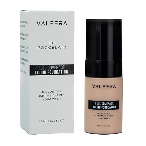 Valeera Corrector de 24 horas de cobertura completa suave mate con control de aceite impecable y base impermeable 101 - porcelana