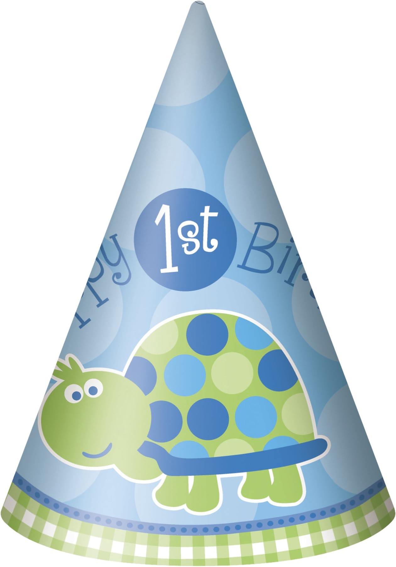 Unique First Birthday Turtle Party Hat 8 Pieces