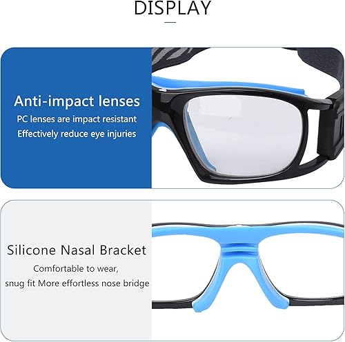 Miniatura 4 de Gafas deportivas para baloncesto, fútbol, fútbol, gafas protectoras de seguridad, gafas de raquetbol para adultos, lentes reemplazables