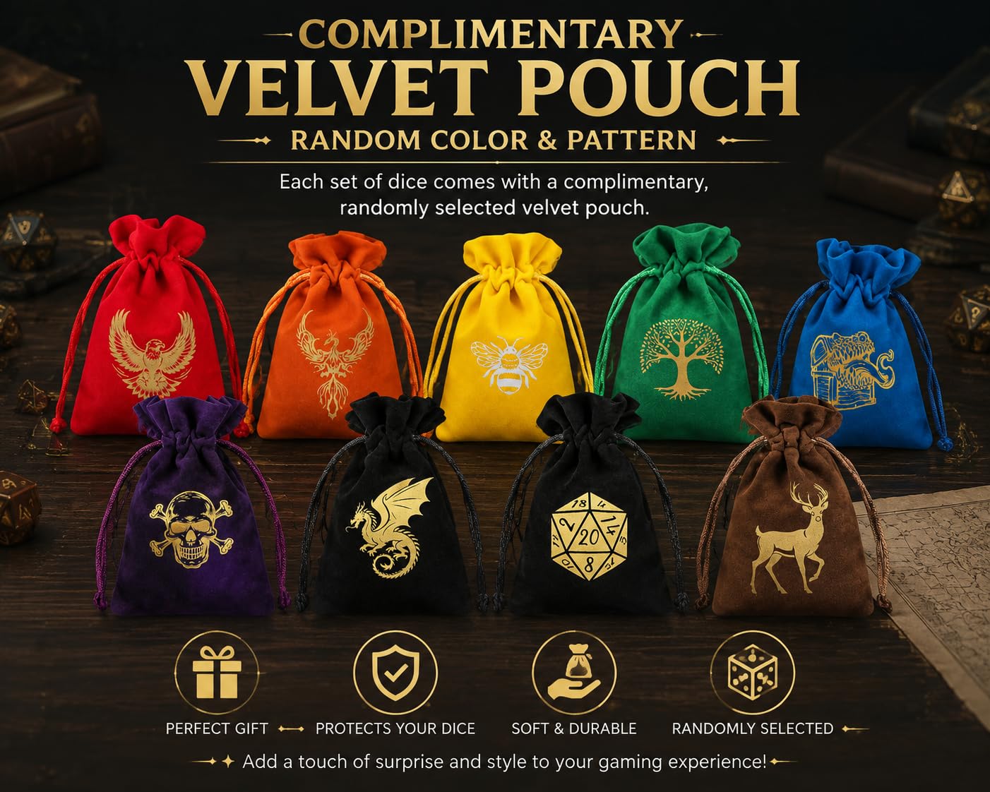 Snail Dice Set DND, DNDND Resin 7 D&D Würfel mit Samtbeutel für Dungeons and Dragons D&D Rolling Games und Tabletop Games (grüne Schnecke)
