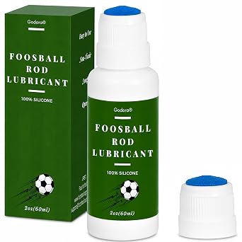 2 Oz Foosball Rod Lubricant, 100% Pure Silicone, Dauber Applicator
