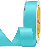 Vista 167 de Cinta de satén plateada de doble cara de 1-1/2 pulgadas x 50 yardas, cinta plateada de poliéster para envolver regalos, muy adecuada para bodas