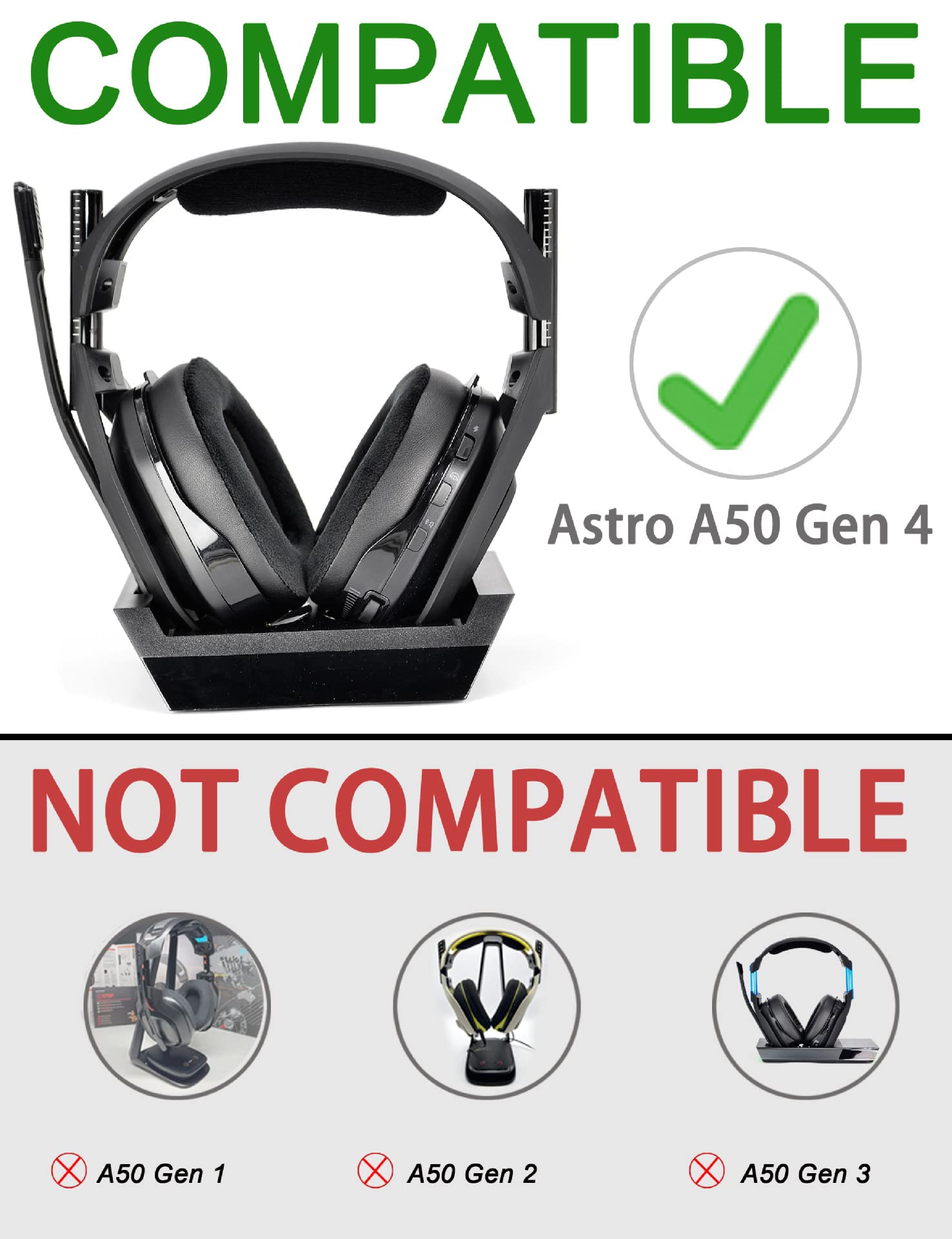 A50 Gen 4 Mod Kit-Oreillettes De Rechange Bandeaux Pour Astro Gaming