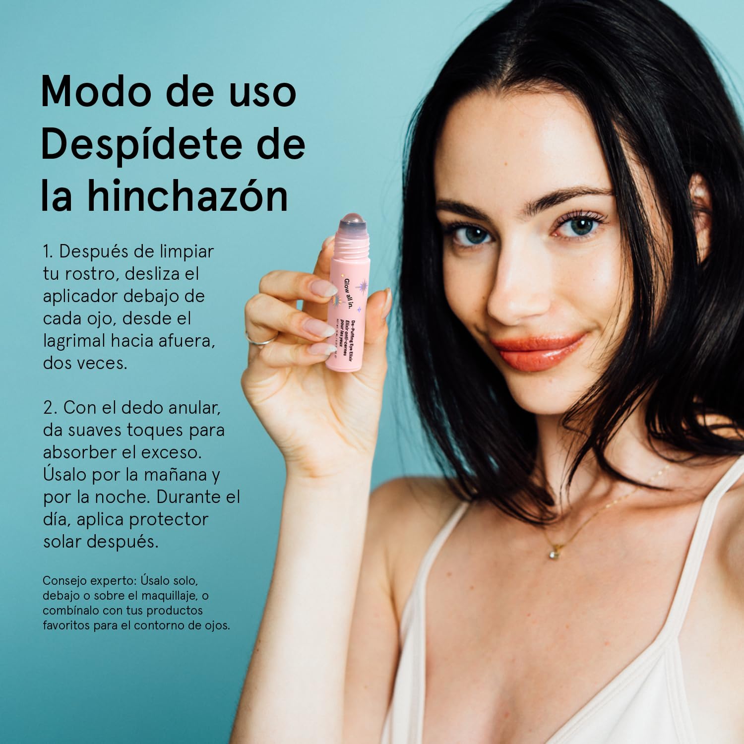 grace & stella Contorno de Ojos Roll On Antiojeras - Sérum Retinol y Cafeína Ojos, Líneas de Expresión y Arrugas - Tratamiento Hidratante Iluminador - Producto Vegano No Testado en Animales (15ml)
