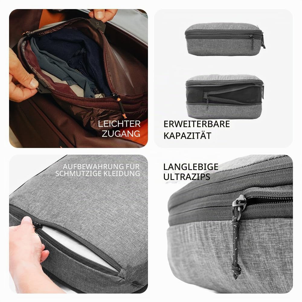 Peak Design Packwürfel Medium für schnelles und effizientes Verpacken (Sage)