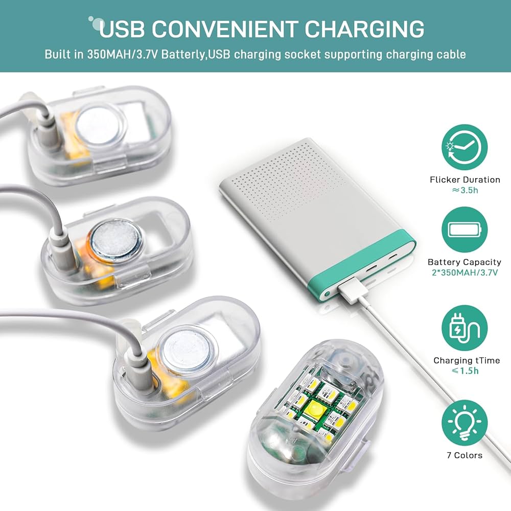 Luci LED Wireless Per Auto - Ricaricabile, Con Telecomando, Stroboscopiche, Per Bici E Outdoor