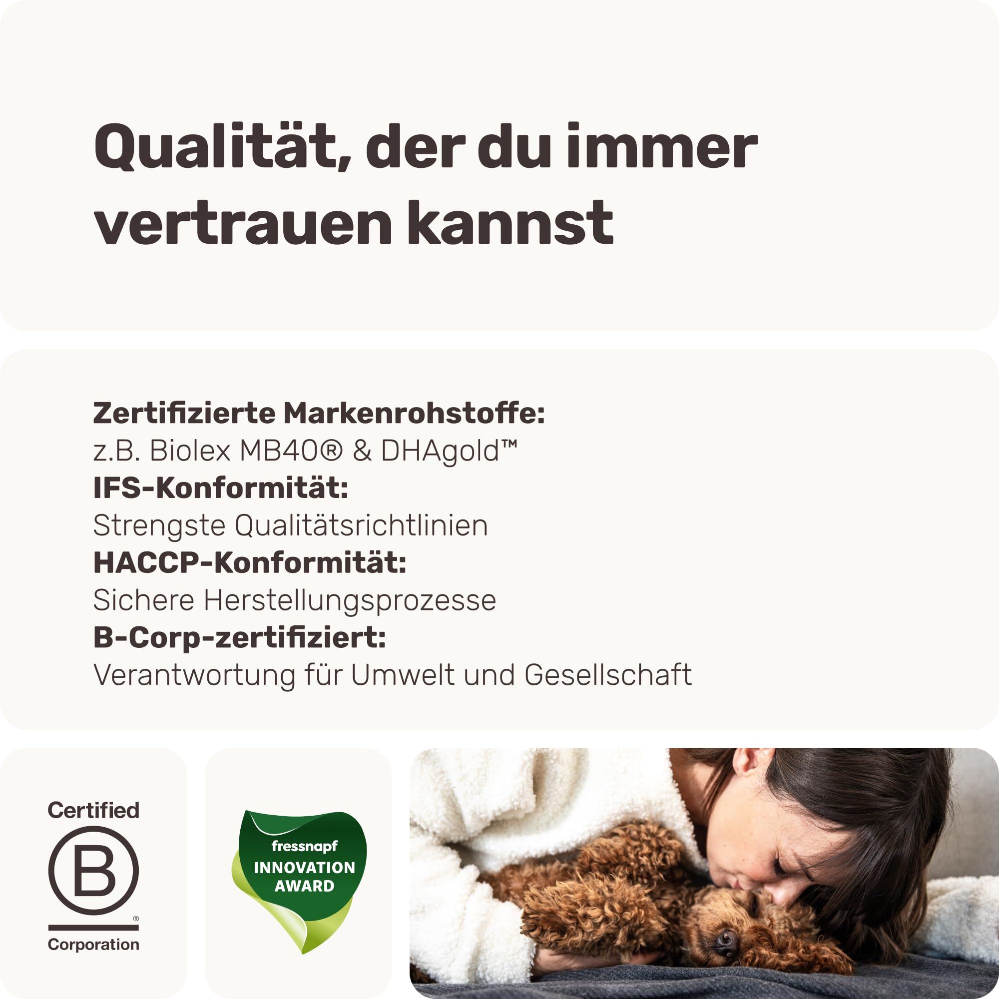mammaly Probiotika-Drops für Hunde 340g - Verdauungssnacks für Magen Darmflora Aufbau (bei Durchfall, Sodbrennen & Gras fressen) Alternative-Leckerlie zu Heilerde, Kohletabletten als leckere Snacks