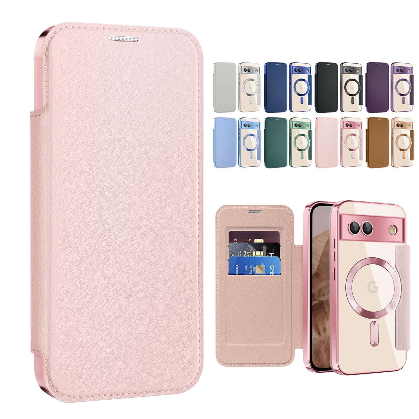 Amazon.co.jp: レンズフルカバー Google Pixel 8A ケース 手帳型 透明