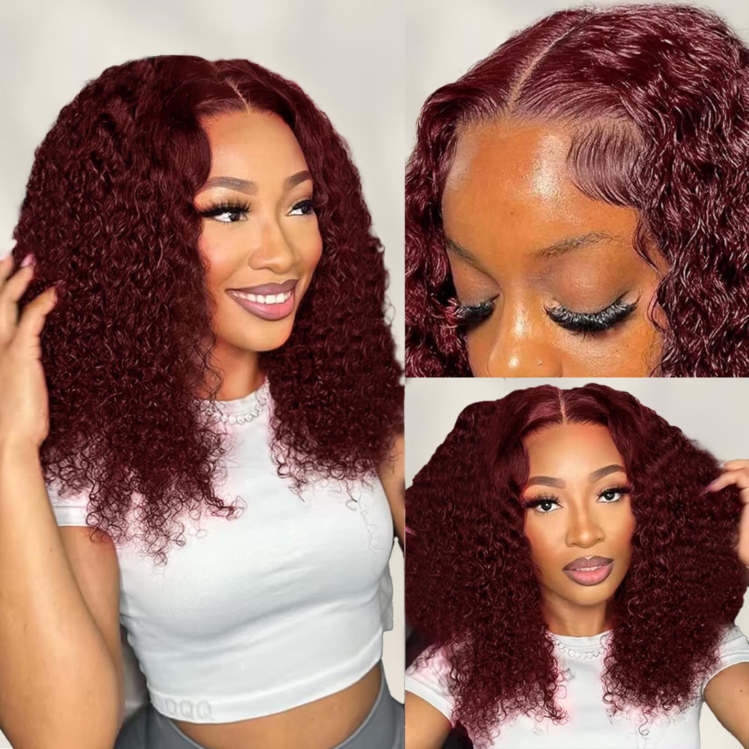 Human Hair Deep Curly Lace Front Wig
