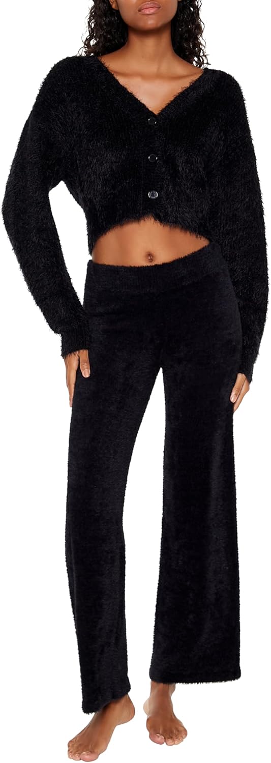 Forever 21 Womens Fuzzy Knit Cardigan Sweater - Image 2