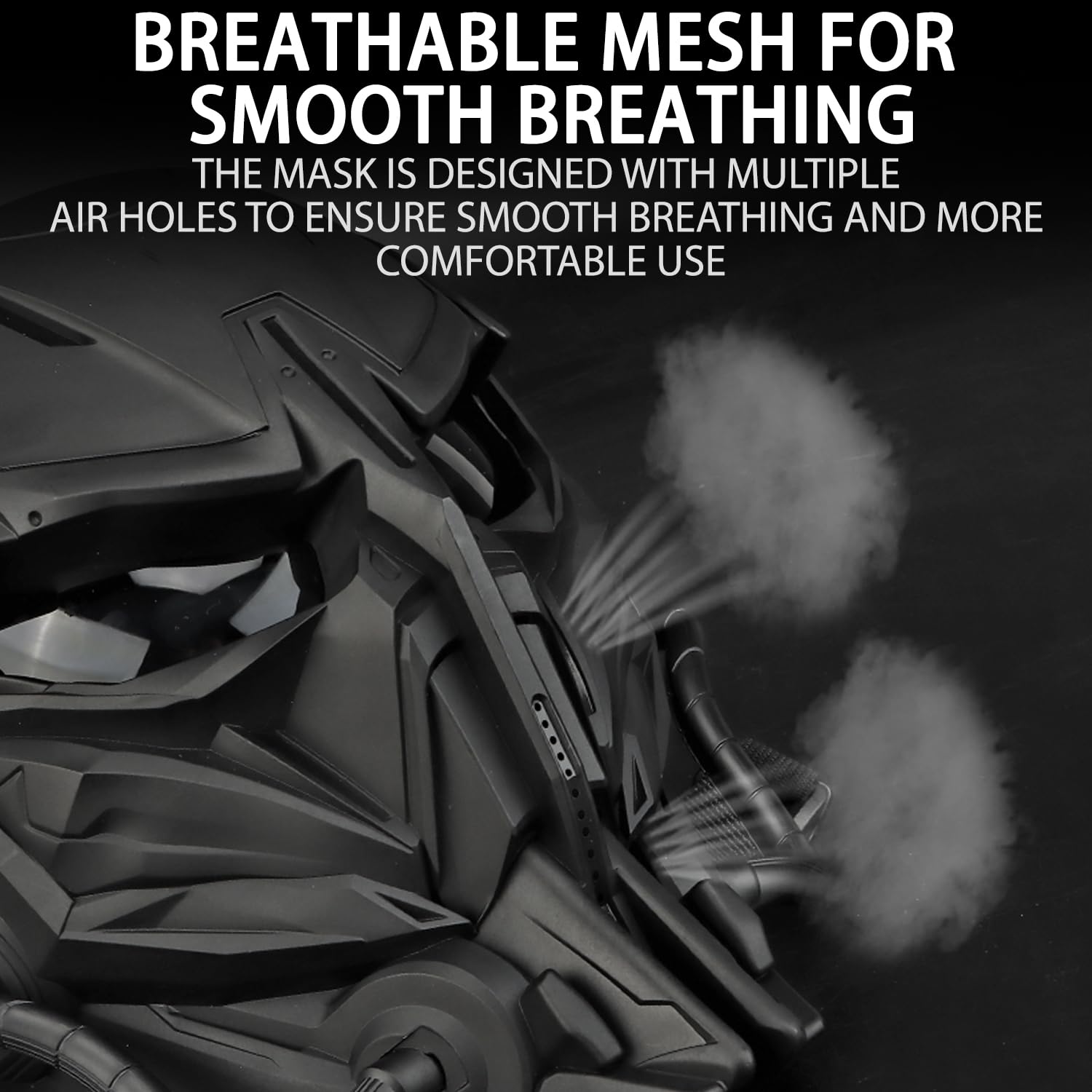 Maschera Airsoft Maschera integrale Alien Cosplay con occhiali per Halloween Cosplay Movie Props Paintball CS Gioco