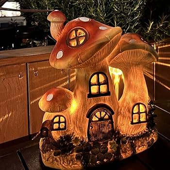Amazon.co.jp: ソーラーオーナメント キノコ 置物 きのこ フィギュア Amazon.co.jp: ソーラーオーナメント キノコ 置物 きのこ フィギュア