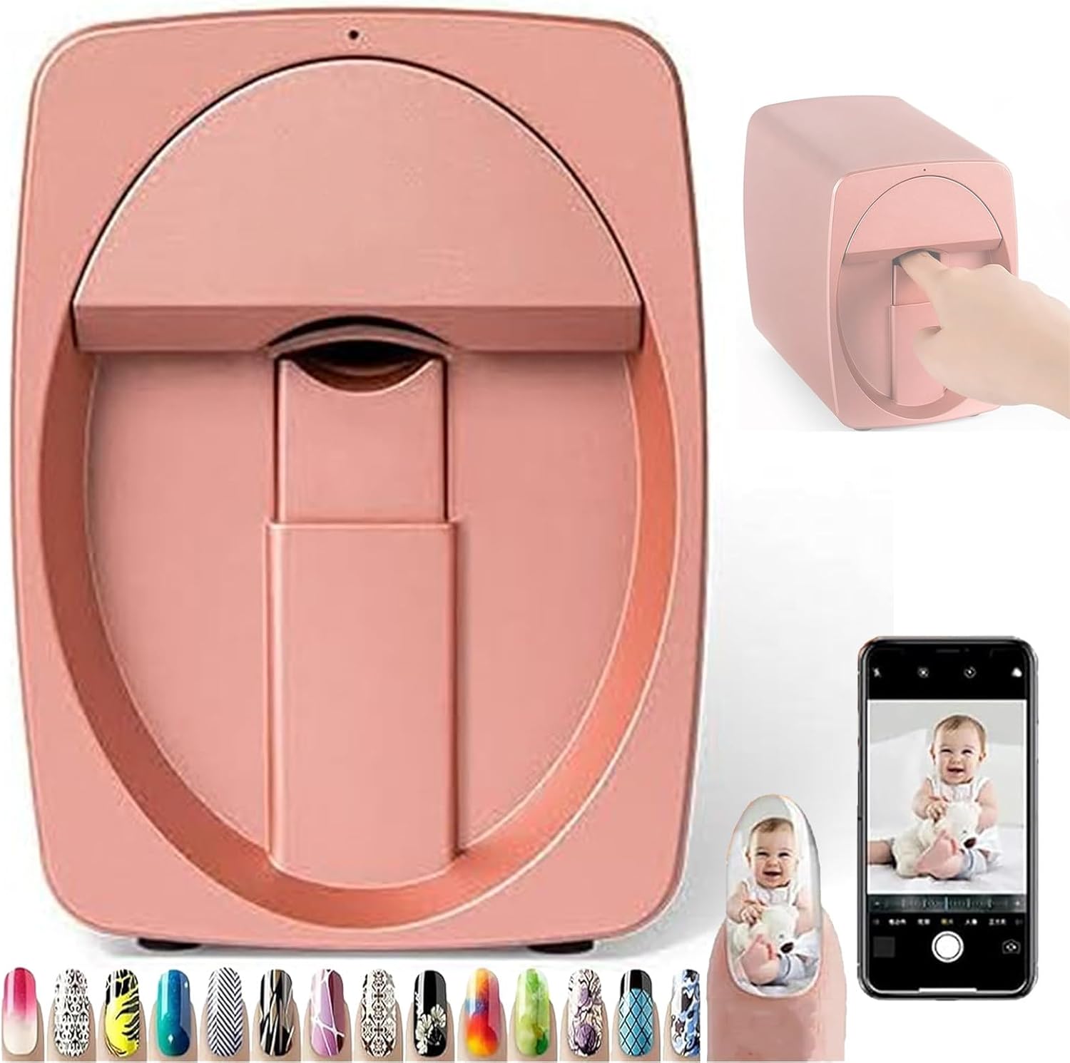Portable Small Nail Art Printer Digital Mobile Nail Printer, Intelligent DIY Nail Painting Machine, Nail Printer Nail Art Machine