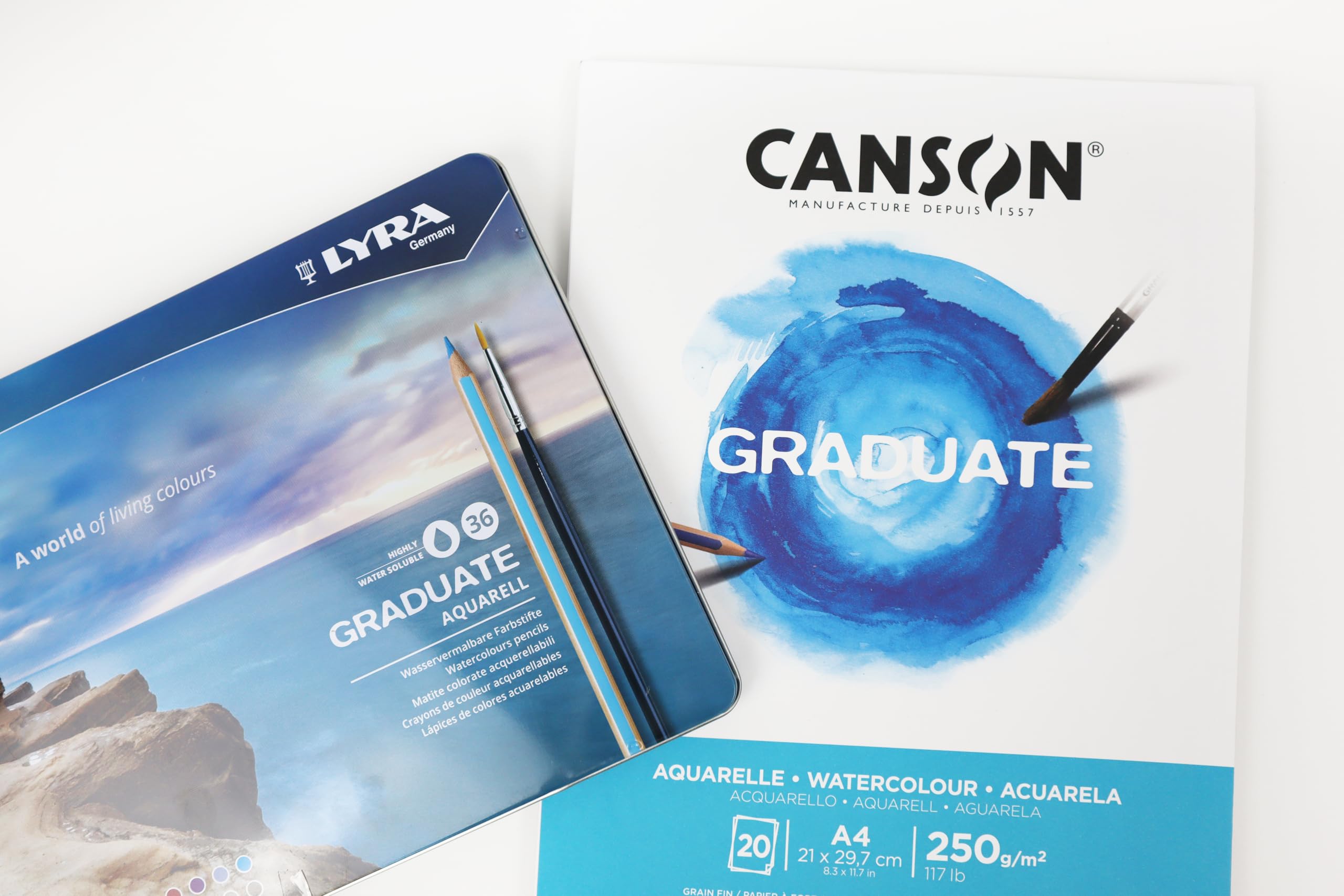 Graduate blok papieru akwarelowego, DIN A5, 20 arkuszy, 250 g/m²