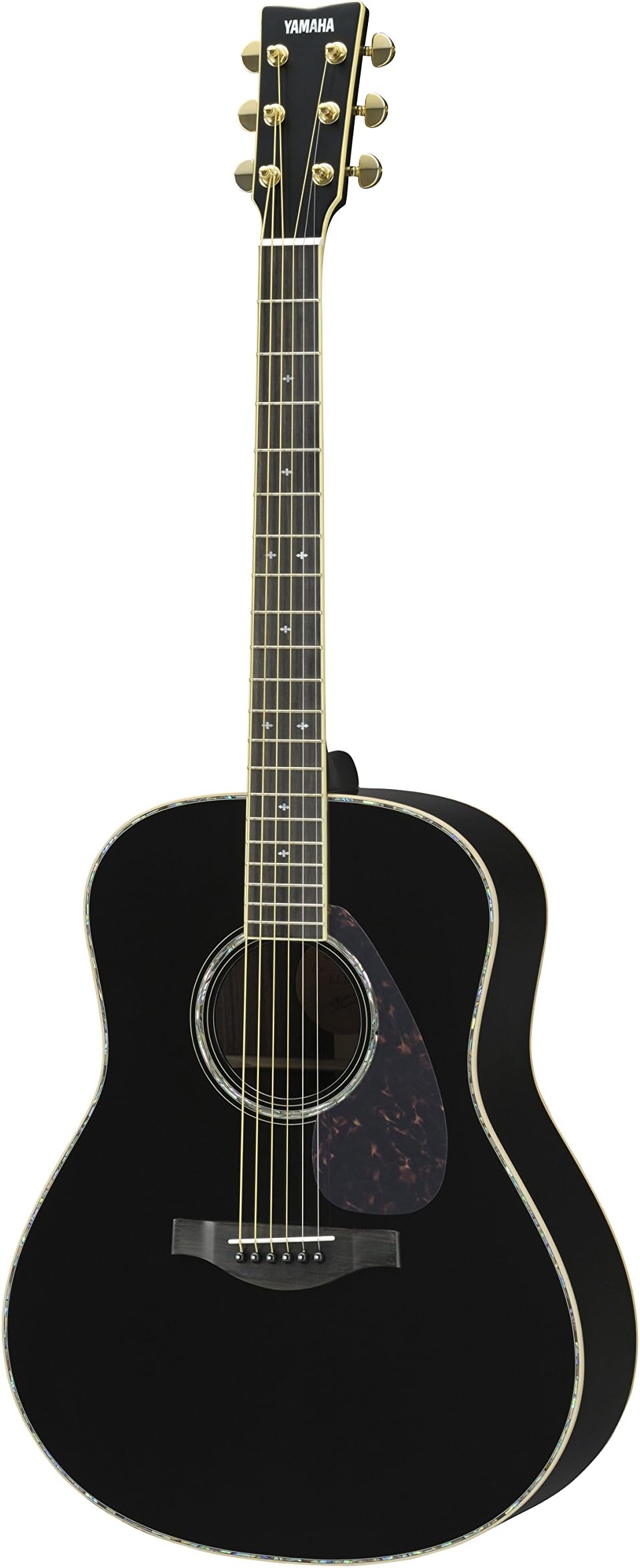 L-Series LL16RD Solid Rosewood Acoustic-Electric Guitar w/ Case - Black, Abalone Inlay